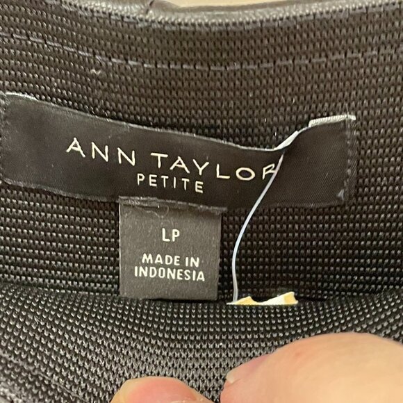 Ann Taylor Black Faux Leather Pants Size L Petite - Picture 4 of 6
